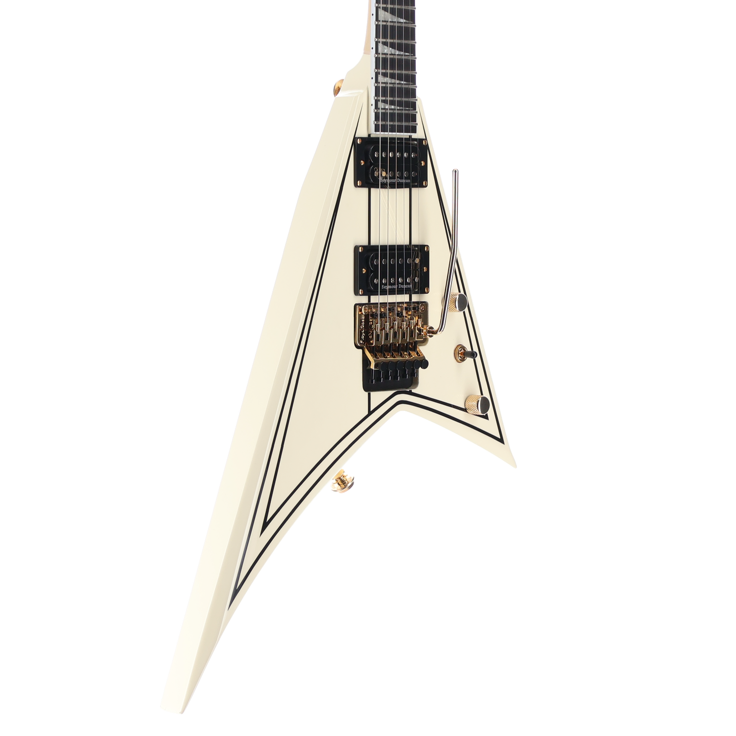 Jackson Pro Series Rhoads RR3, Ebony Fingerboard, Ivory with Black Pinstripes (SR) (01185)