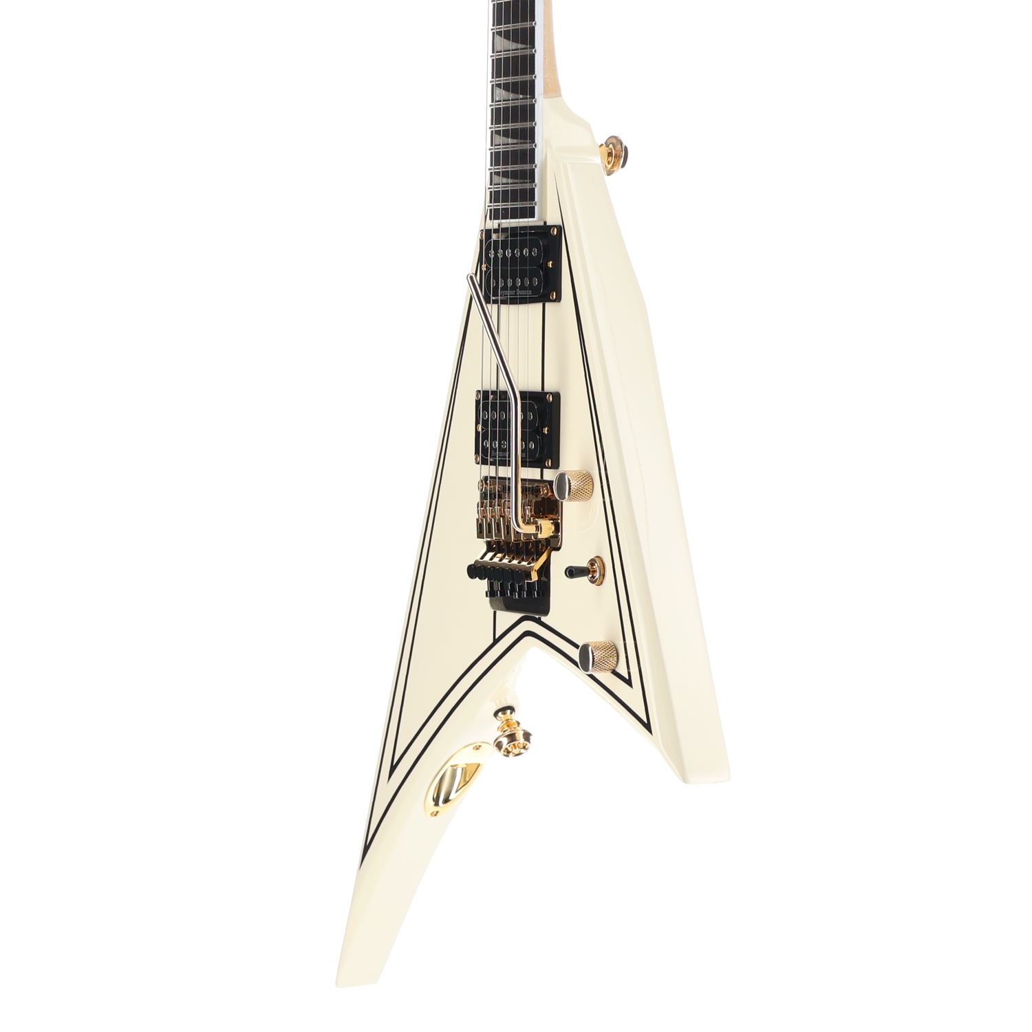 Jackson Pro Series Rhoads RR3, Ebony Fingerboard, Ivory with Black Pinstripes (SR) (01185)