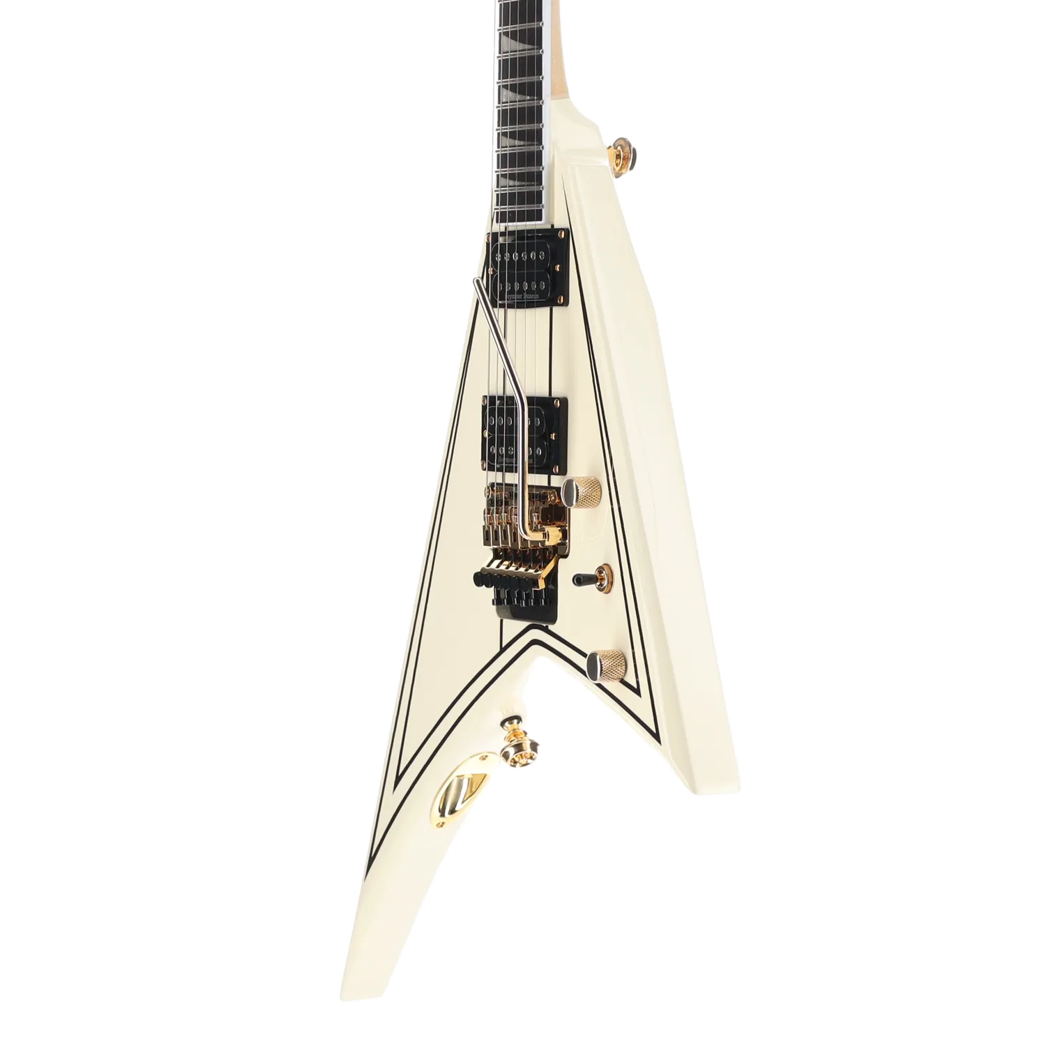 Jackson Pro Series Rhoads RR3, Ebony Fingerboard, Ivory with Black Pinstripes (SR) (01185)