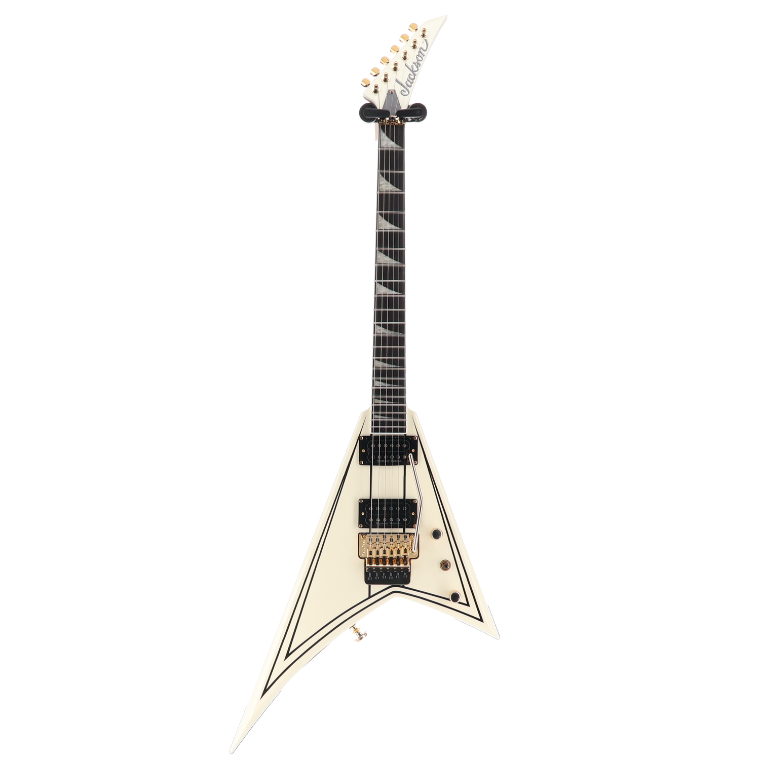 Jackson Pro Series Rhoads RR3, Ebony Fingerboard, Ivory with Black Pinstripes (SR) (01185)