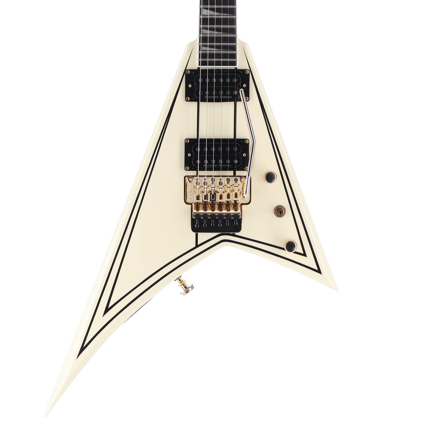 Jackson Pro Series Rhoads RR3, Ebony Fingerboard, Ivory with Black Pinstripes (SR) (01185)