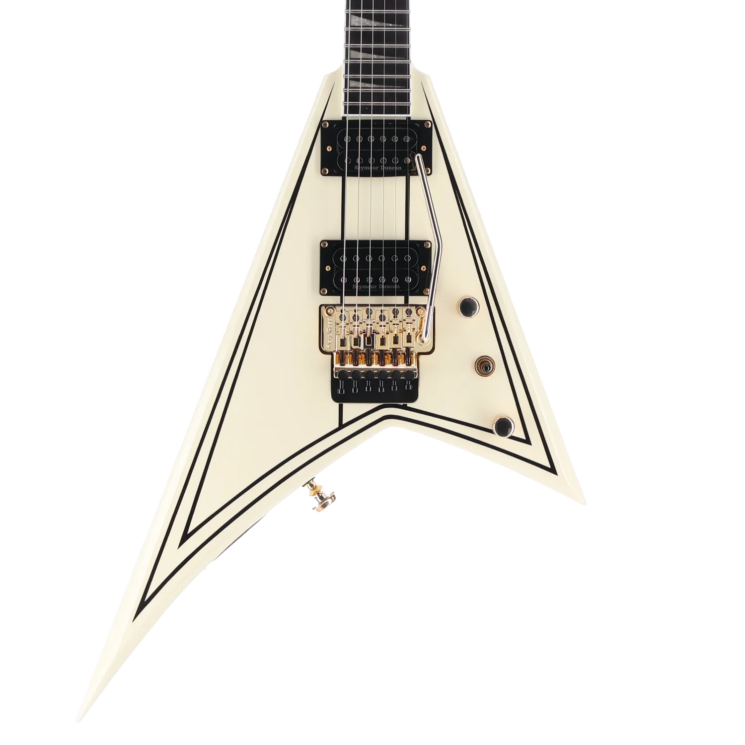 Jackson Pro Series Rhoads RR3, Ebony Fingerboard, Ivory with Black Pinstripes (SR) (01185)