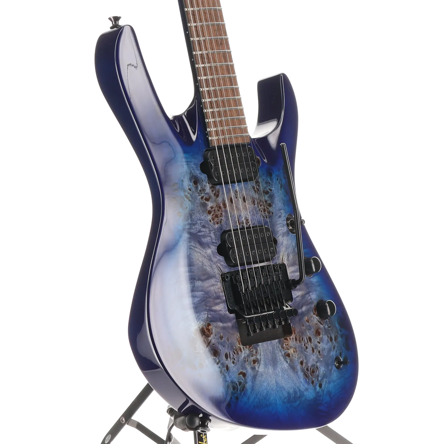 Jackson Pro Series Signature Chris Broderick Soloist 7P, Laurel Fingerboard, Transparent Blue (SR) (47169)
