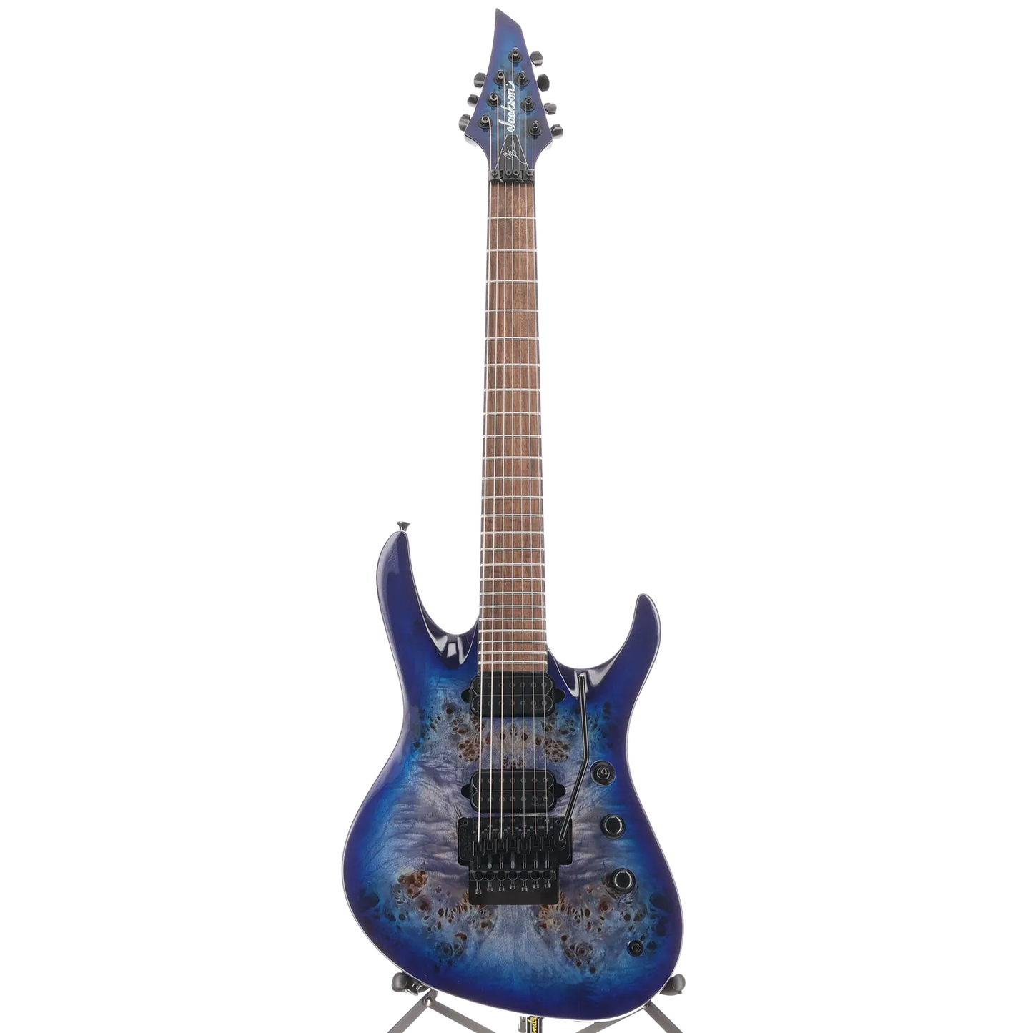 Jackson Pro Series Signature Chris Broderick Soloist 7P, Laurel Fingerboard, Transparent Blue (SR) (47169)