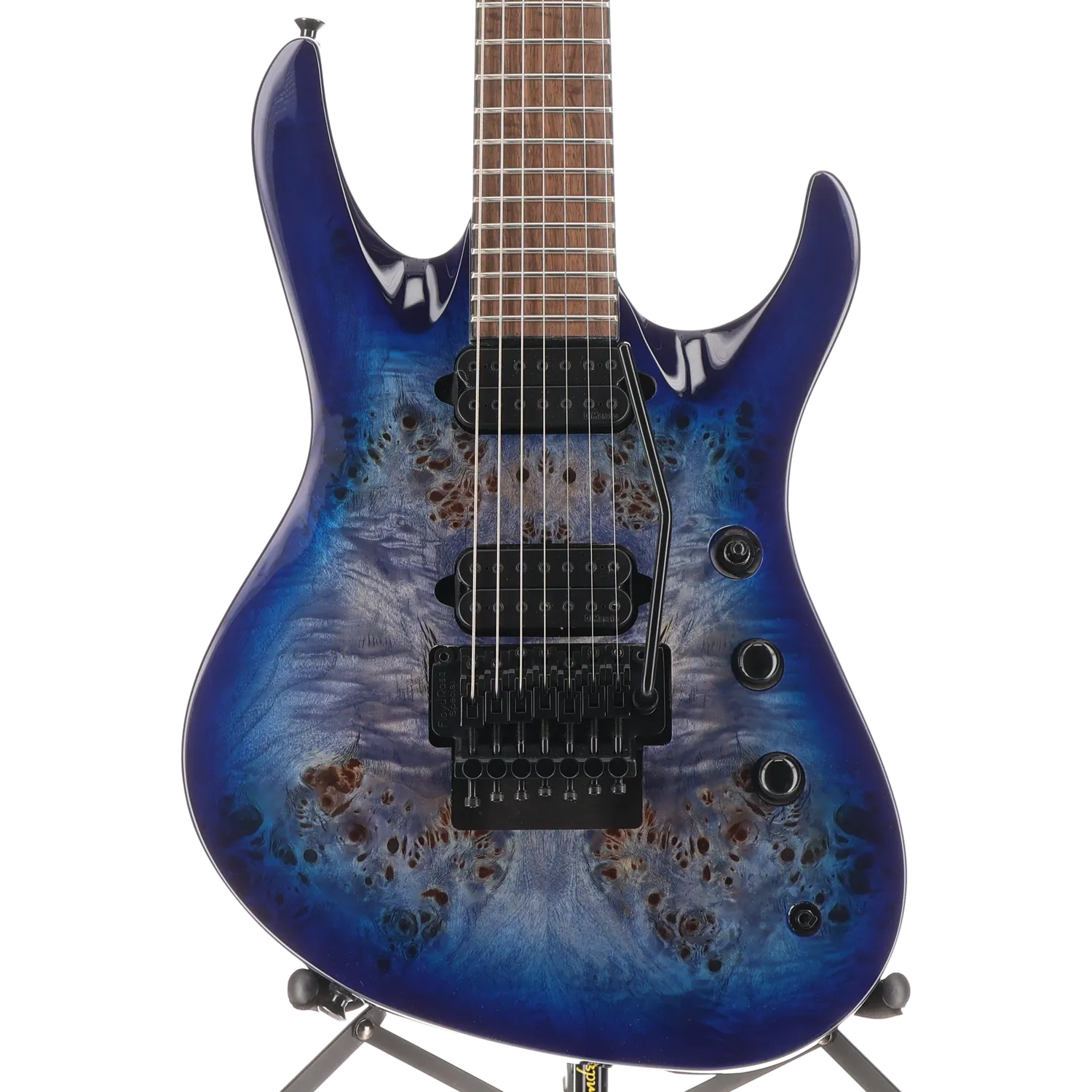 Jackson Pro Series Signature Chris Broderick Soloist 7P, Laurel Fingerboard, Transparent Blue (SR) (47169)