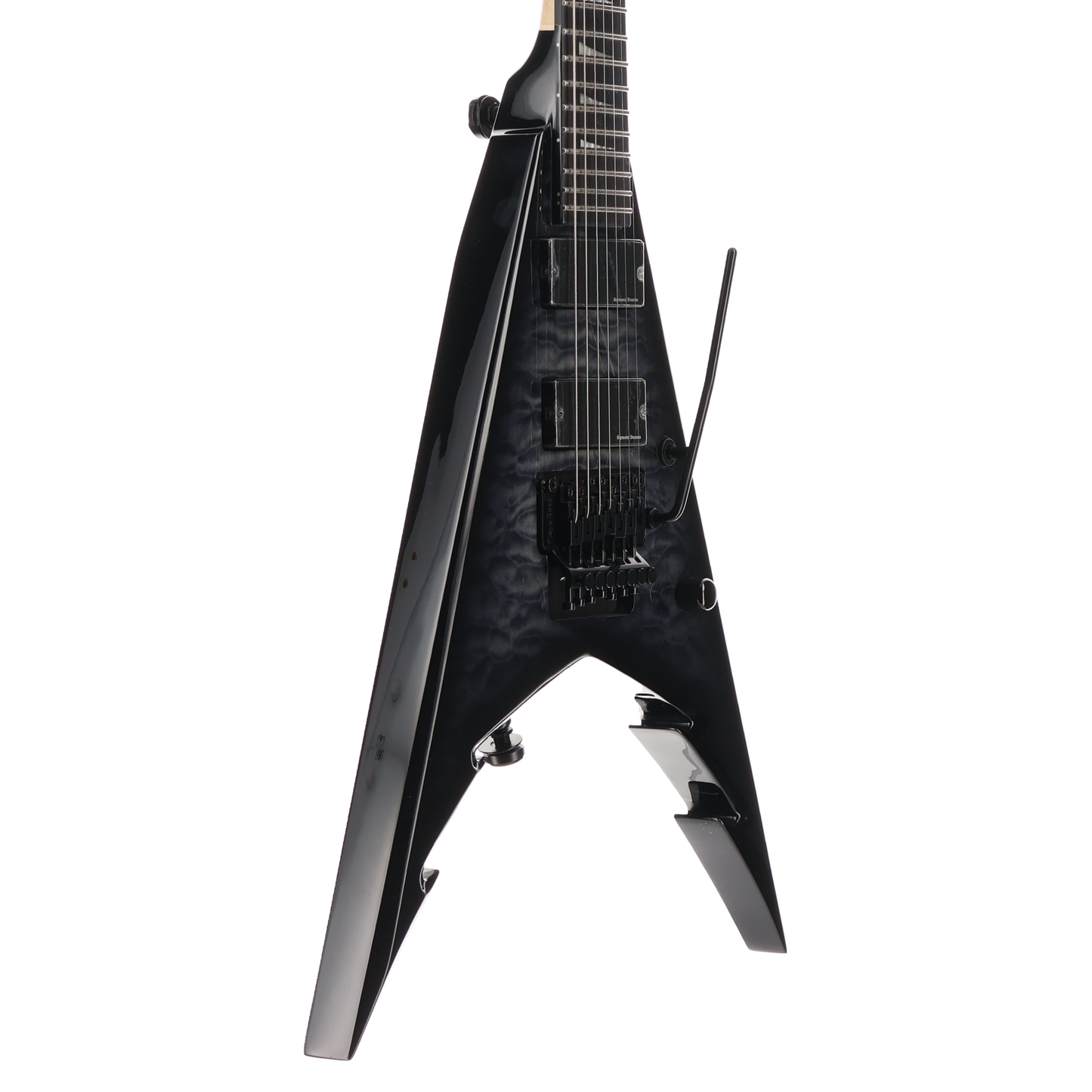 Jackson Pro Series Signature Corey Beaulieu King V KV7Q, Ebony Fingerboard, Transparent Black (I3) (02097)