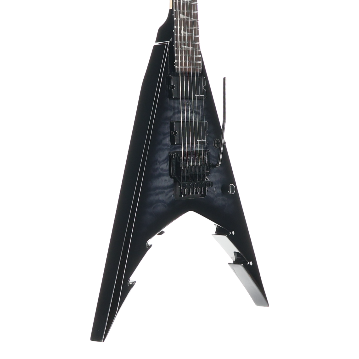 Jackson Pro Series Signature Corey Beaulieu King V KV7Q, Transparent Black, Plays Great (C9) (01779)
