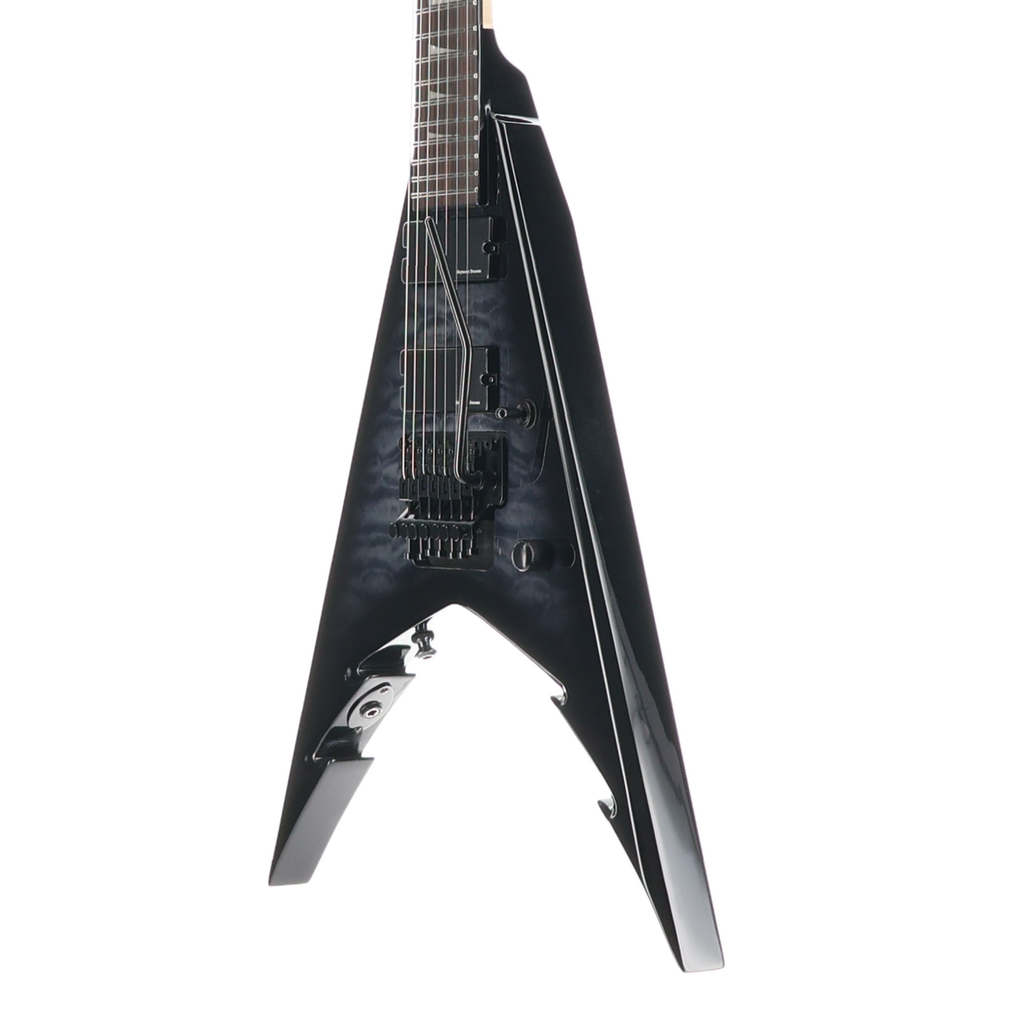 Jackson Pro Series Signature Corey Beaulieu King V KV7Q, Transparent Black, Plays Great (C9) (01779)