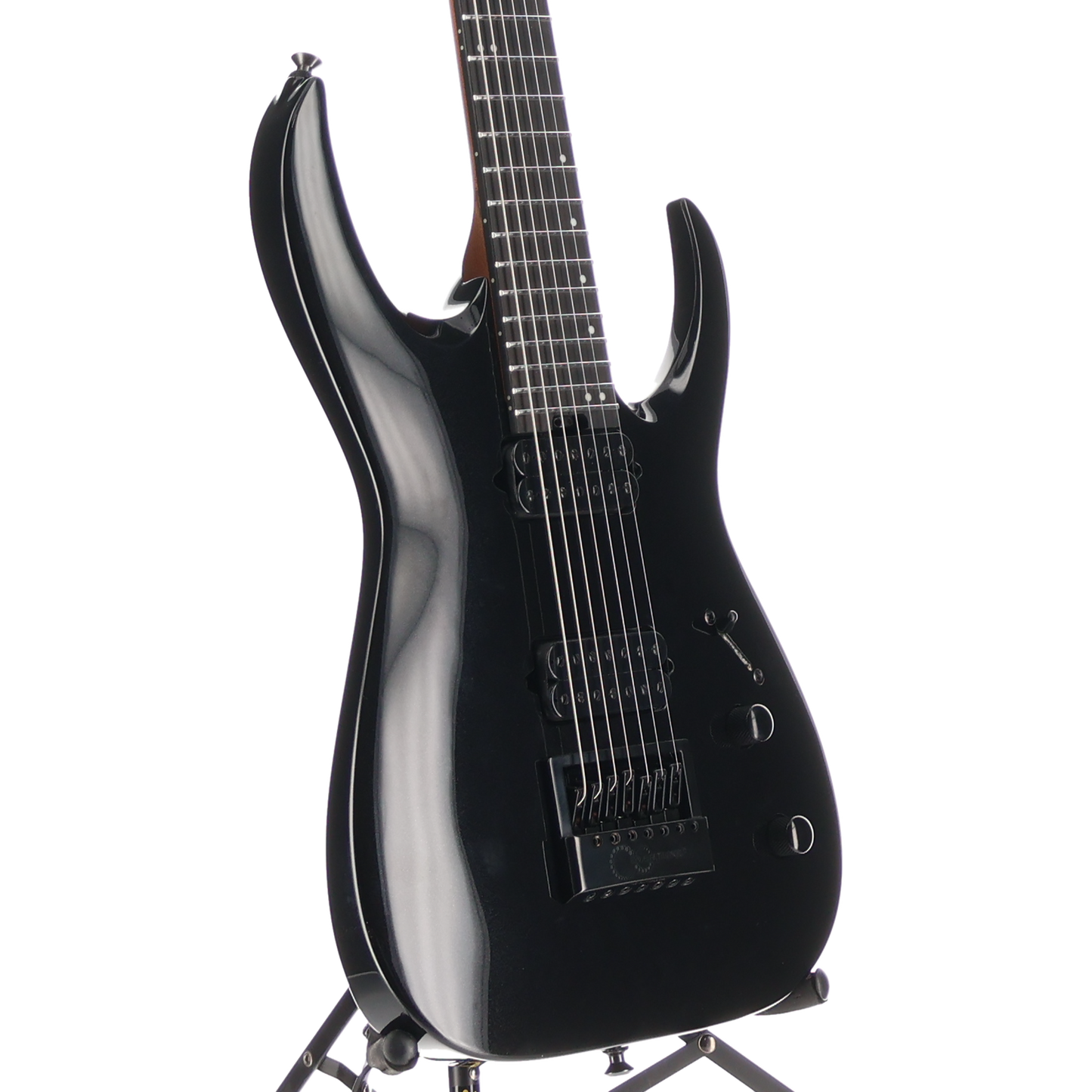 Jackson Pro Series Signature Misha Mansoor Juggernaut ET7, Metallic Black, Plays Great (SR) (11893)