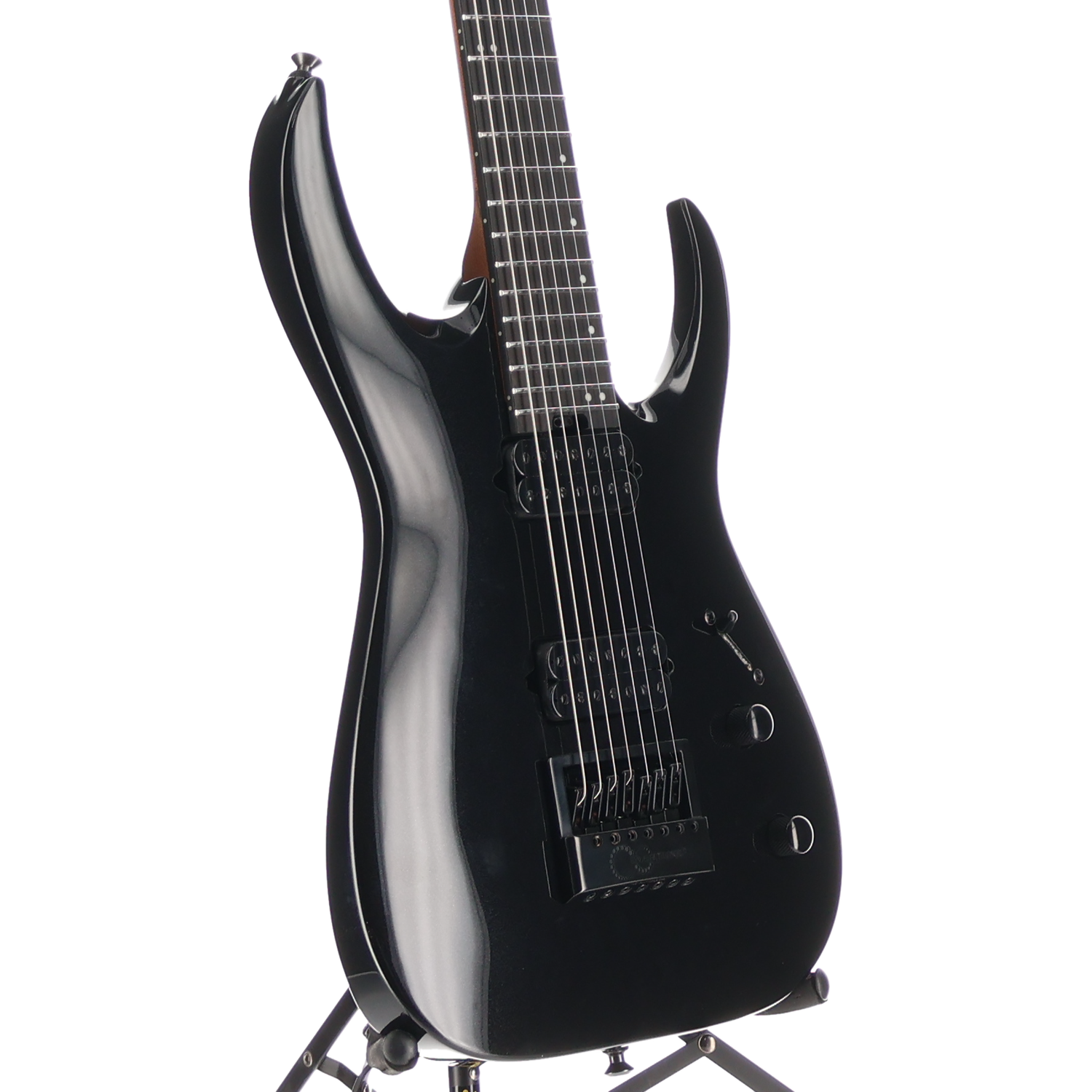 Jackson Pro Series Signature Misha Mansoor Juggernaut ET7, Metallic Black, Plays Great (SR) (11893)