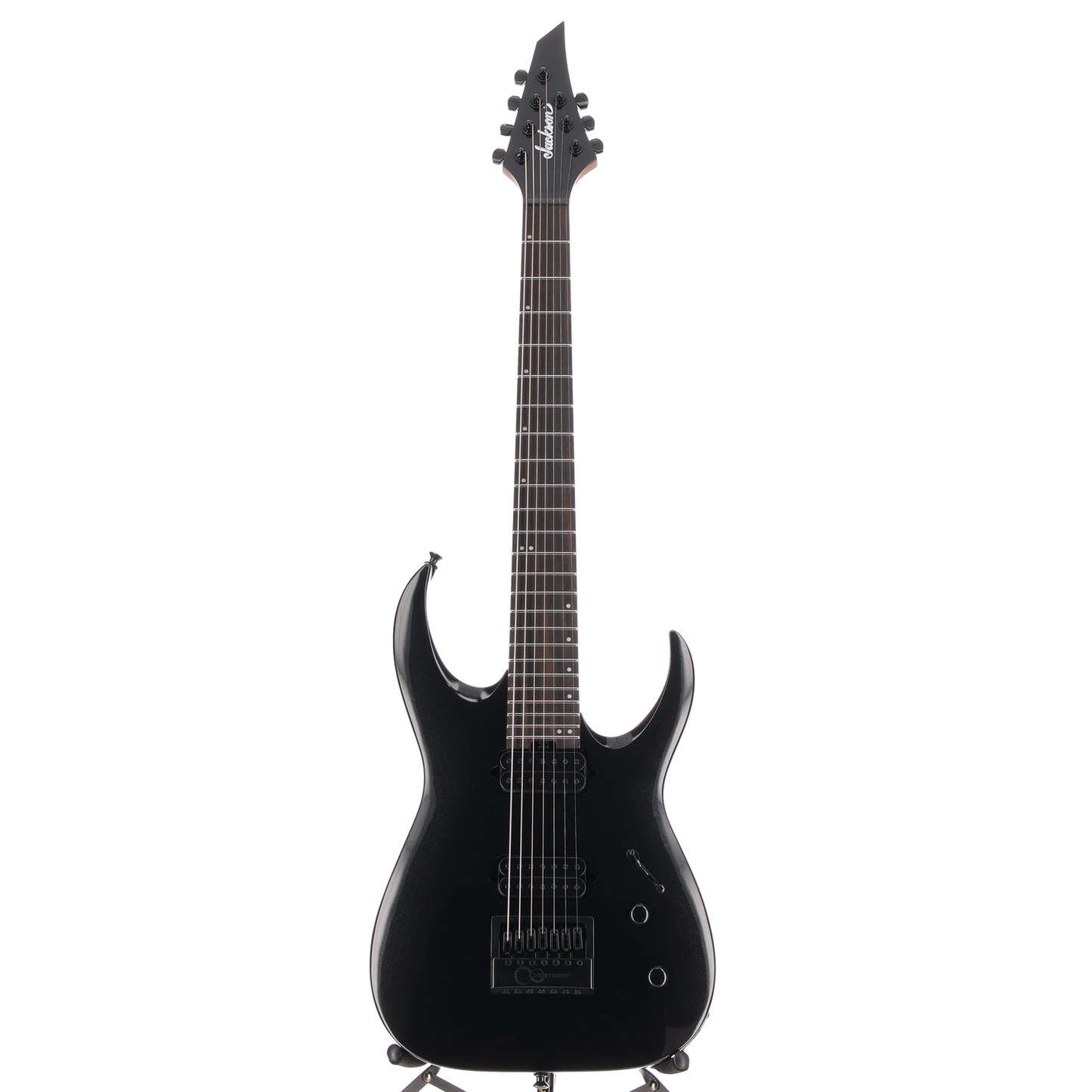 Jackson Pro Series Signature Misha Mansoor Juggernaut ET7, Metallic Black, Plays Great (U12) (07722)
