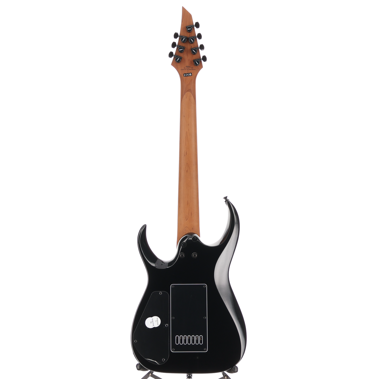 Jackson Pro Series Signature Misha Mansoor Juggernaut ET7, Metallic Black, Plays Great (U12) (07722)