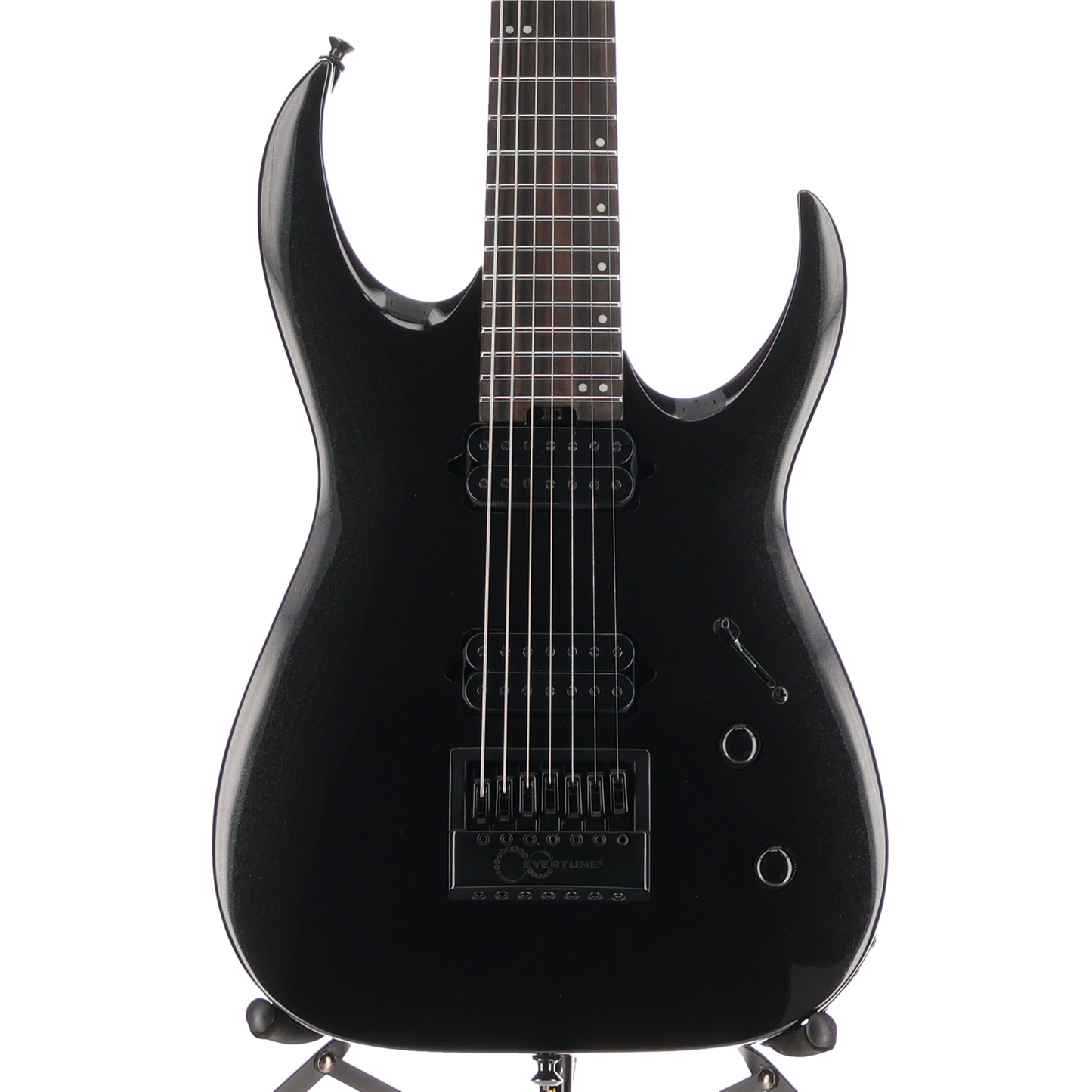 Jackson Pro Series Signature Misha Mansoor Juggernaut ET7, Metallic Black, Plays Great (U12) (07722)