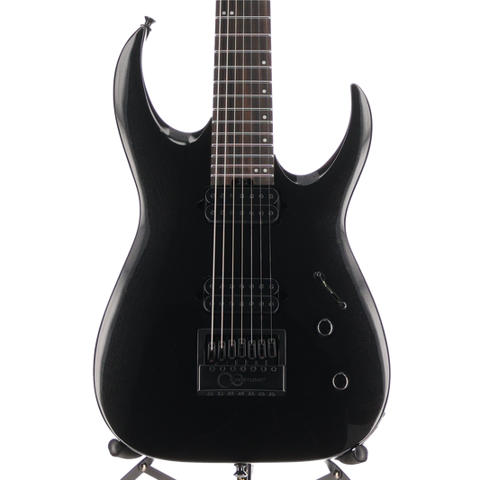 Jackson Pro Series Signature Misha Mansoor Juggernaut ET7, Metallic Black, Plays Great (U12) (07722)