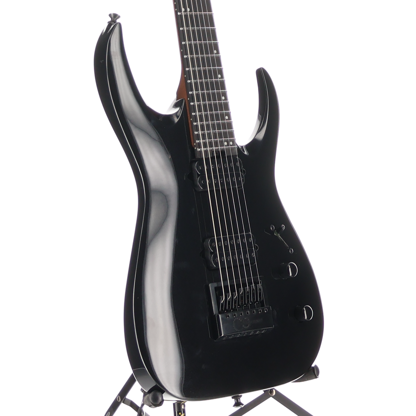 Jackson Pro Series Signature Misha Mansoor Juggernaut ET7, Metallic Black, Professional Setup (O13) (10472)