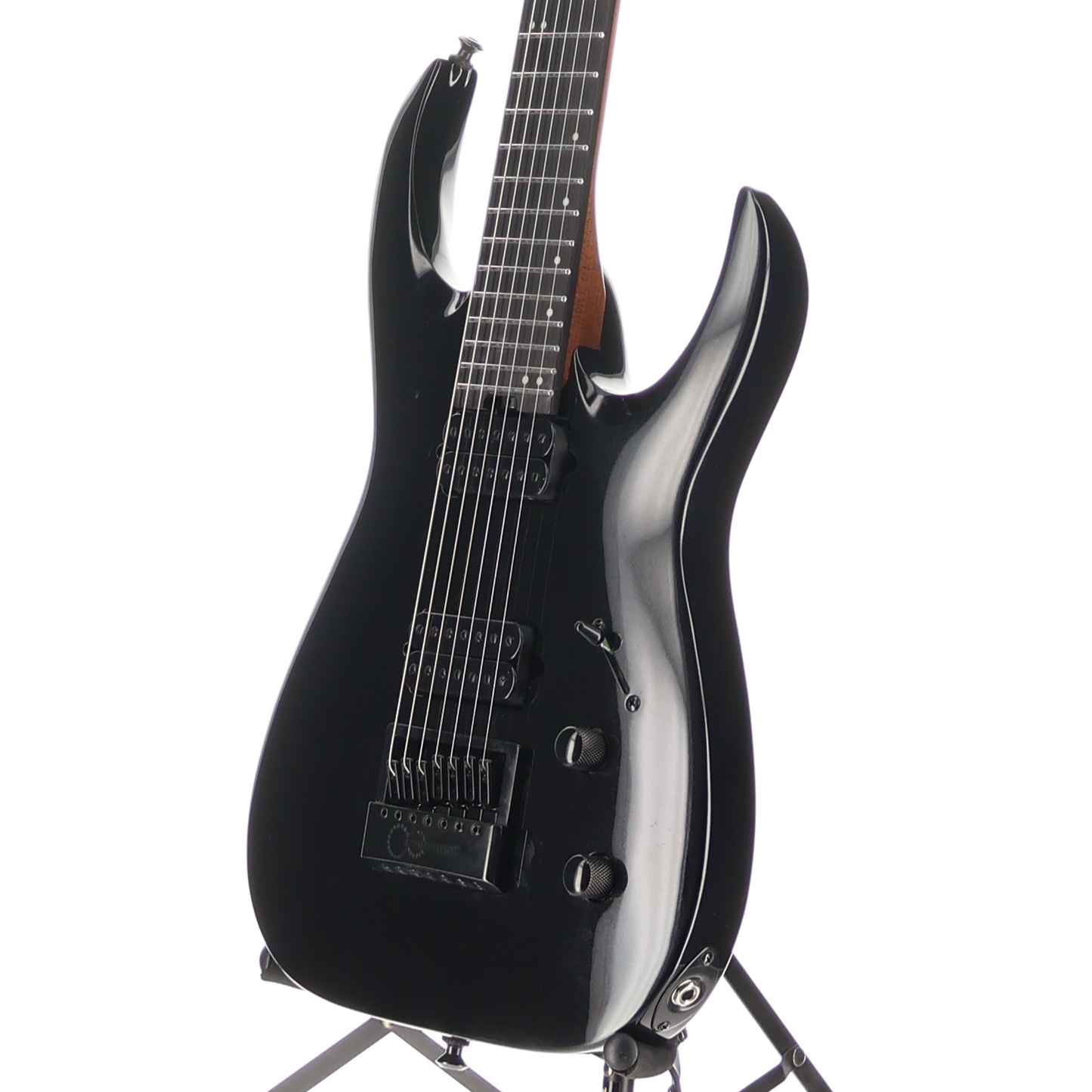 Jackson Pro Series Signature Misha Mansoor Juggernaut ET7, Metallic Black, Professional Setup (O13) (10472)