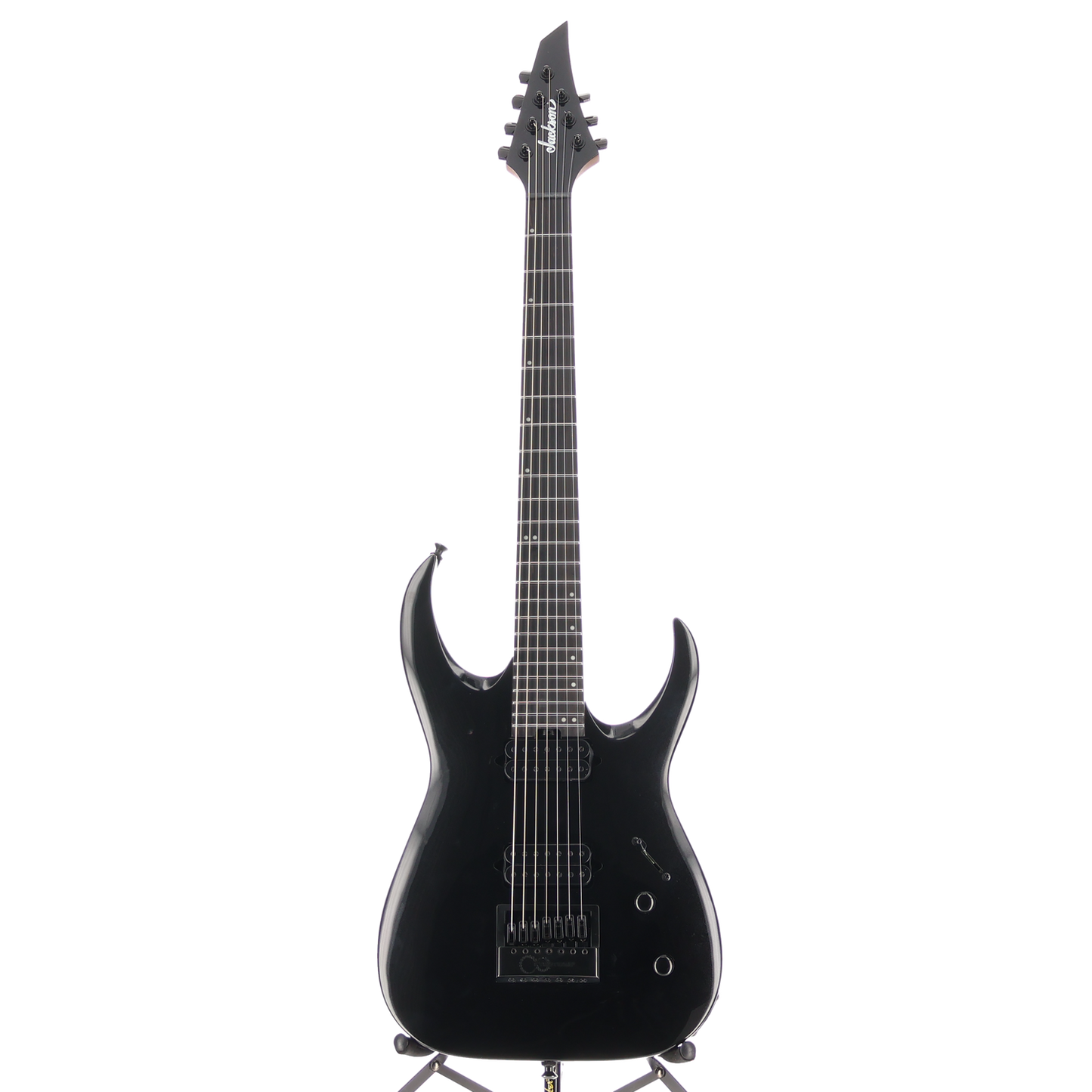 Jackson Pro Series Signature Misha Mansoor Juggernaut ET7, Metallic Black, Professional Setup (O13) (10472)