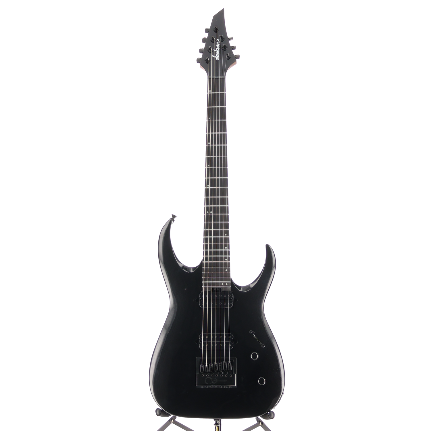 Jackson Pro Series Signature Misha Mansoor Juggernaut ET7, Metallic Black, Professional Setup (O13) (10472)
