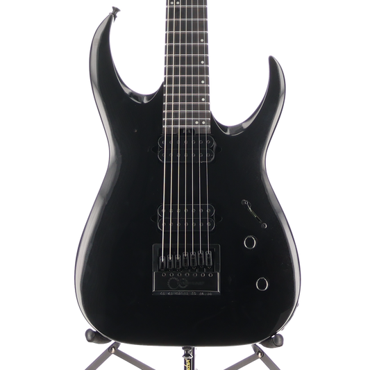 Jackson Pro Series Signature Misha Mansoor Juggernaut ET7, Metallic Black, Professional Setup (O13) (10472)