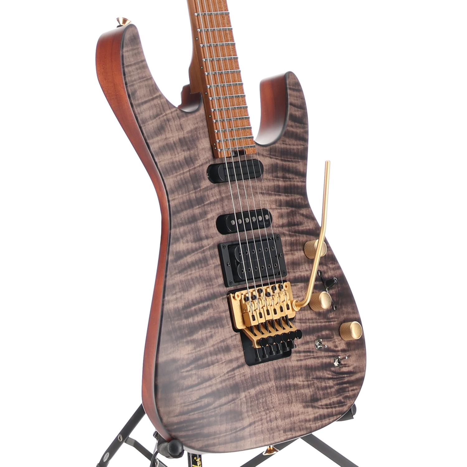 Jackson USA Signature Phil Collen PC1 Satin Stain, Satin Transparent Black, Premium Setup (RC3) (17629)