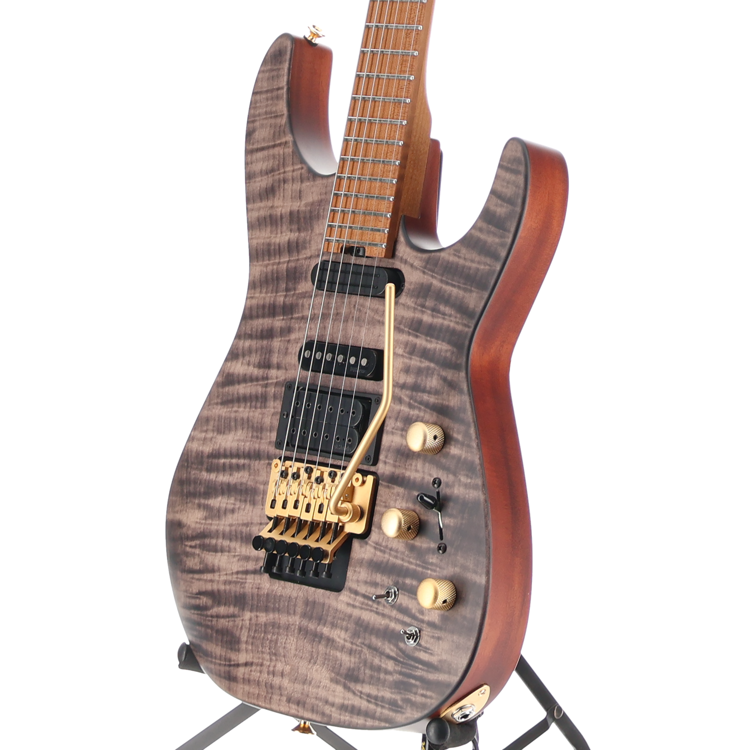 Jackson USA Signature Phil Collen PC1 Satin Stain, Satin Transparent Black, Premium Setup (RC3) (17629)