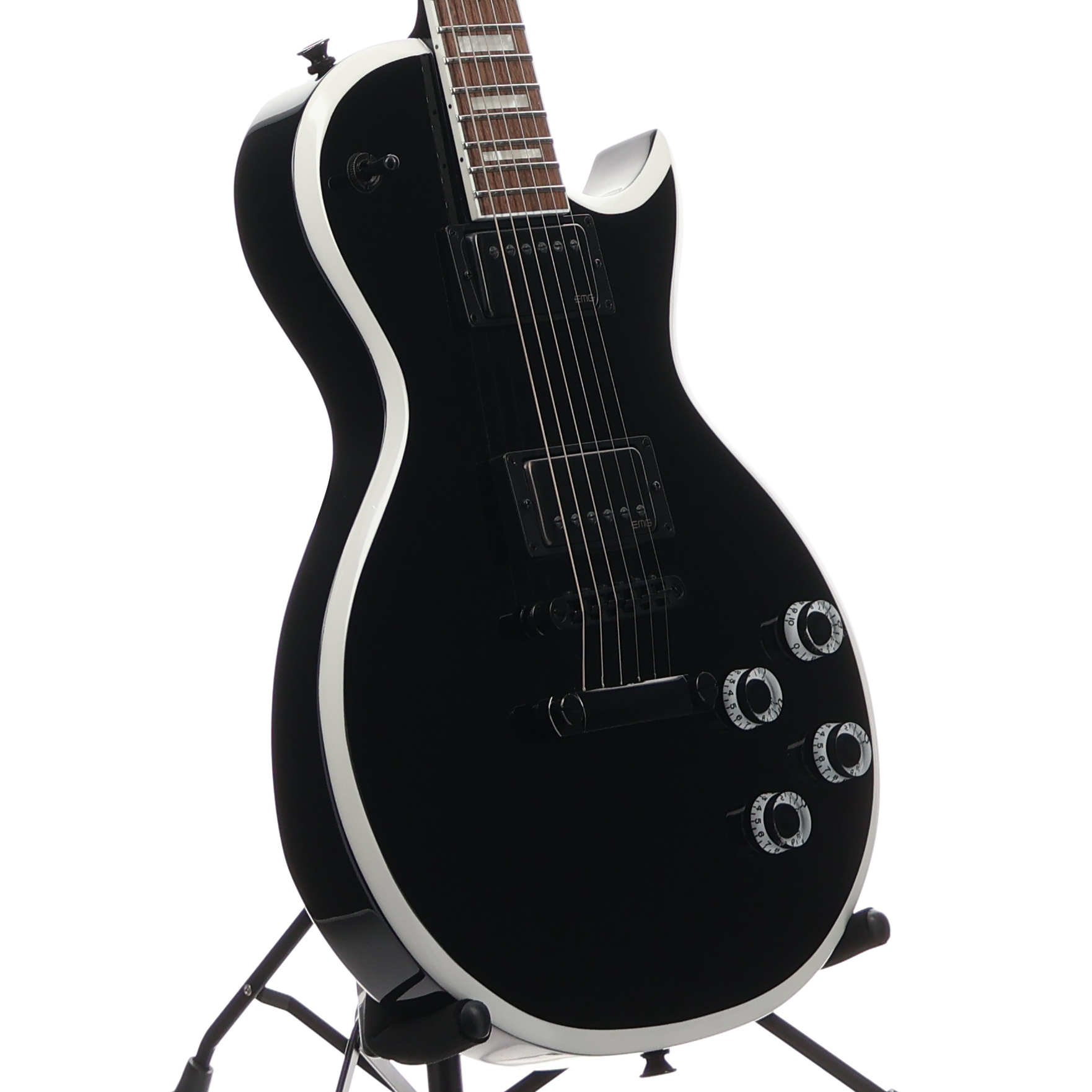 Jackson X Series Signature Marty Friedman MF-1, Gloss Black with White Bevels, Pro Setup (B8) (24524) (14924)