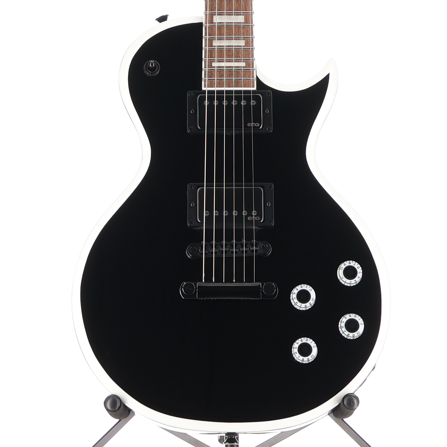 Jackson X Series Signature Marty Friedman MF-1, Gloss Black with White Bevels, Pro Setup (B8) (24524) (14924)