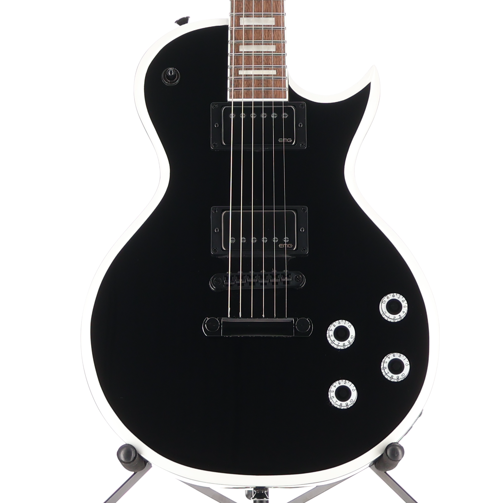 Jackson X Series Signature Marty Friedman MF-1, Gloss Black with White Bevels, Pro Setup (B8) (24524) (14924)