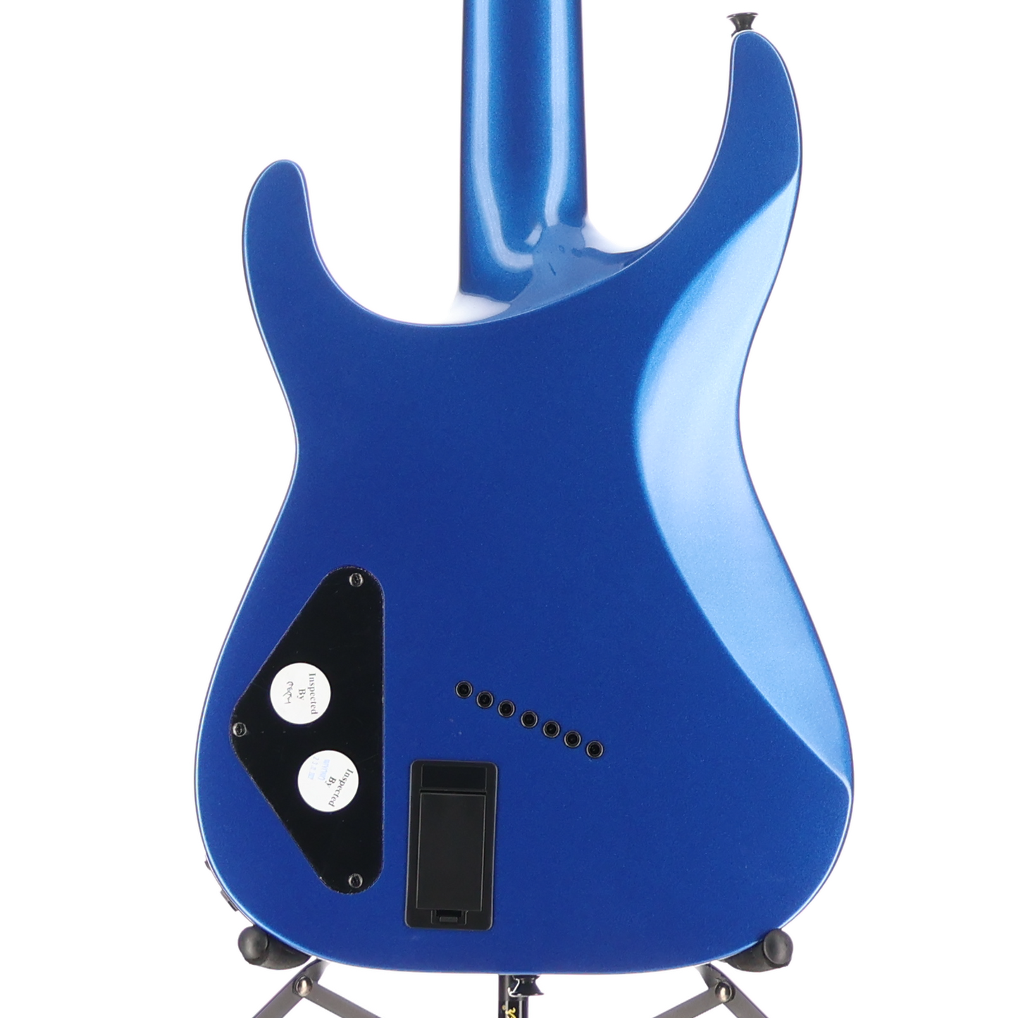 Jackson X Series Soloist Arch Top SLAT7 MS, Laurel Fingerboard, Metallic Blue, Pro Setup (A12) (43171)