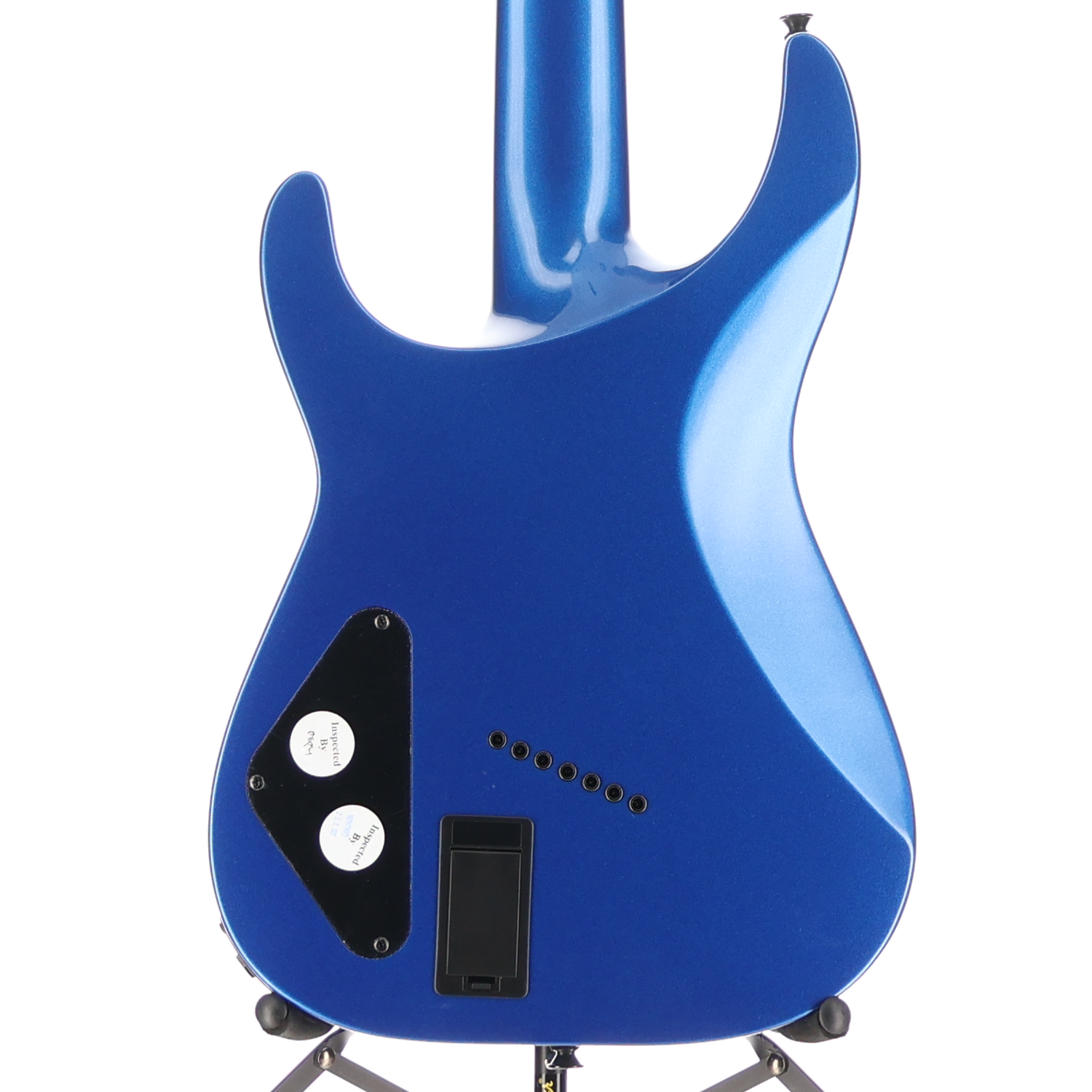 Jackson X Series Soloist Arch Top SLAT7 MS, Laurel Fingerboard, Metallic Blue, Pro Setup (A12) (43171)
