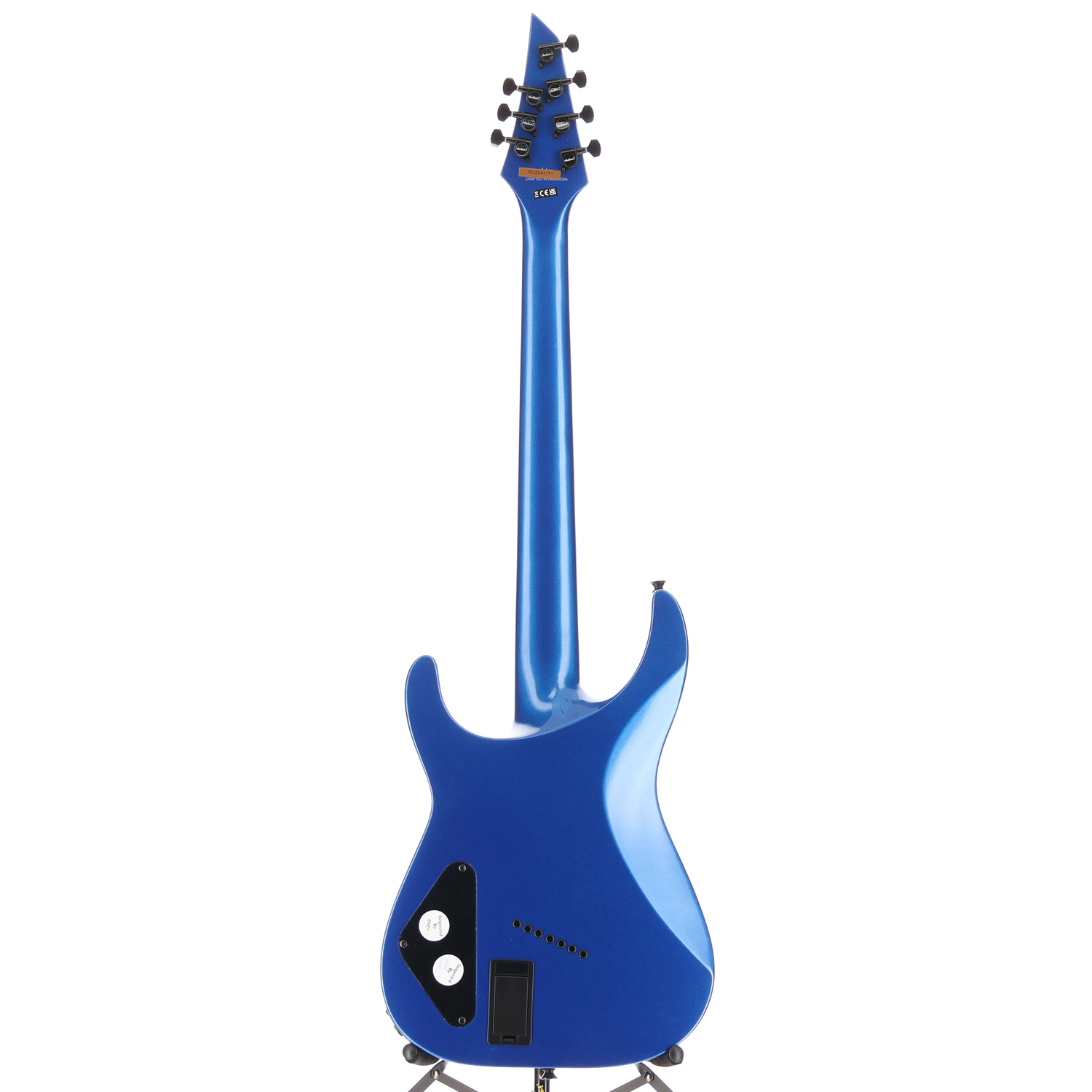 Jackson X Series Soloist Arch Top SLAT7 MS, Laurel Fingerboard, Metallic Blue, Pro Setup (A12) (43171)