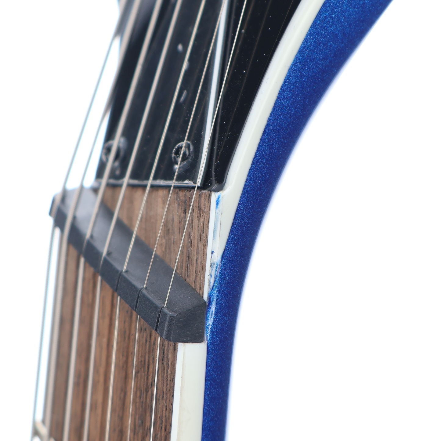 Jackson X Series Soloist Arch Top SLAT7 MS, Laurel Fingerboard, Metallic Blue, Pro Setup (A12) (43171)
