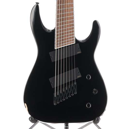 Jackson X Series Soloist Arch Top SLAT8 MS, Laurel Fingerboard, Multi-Scale, Gloss Black (K1) (12485)