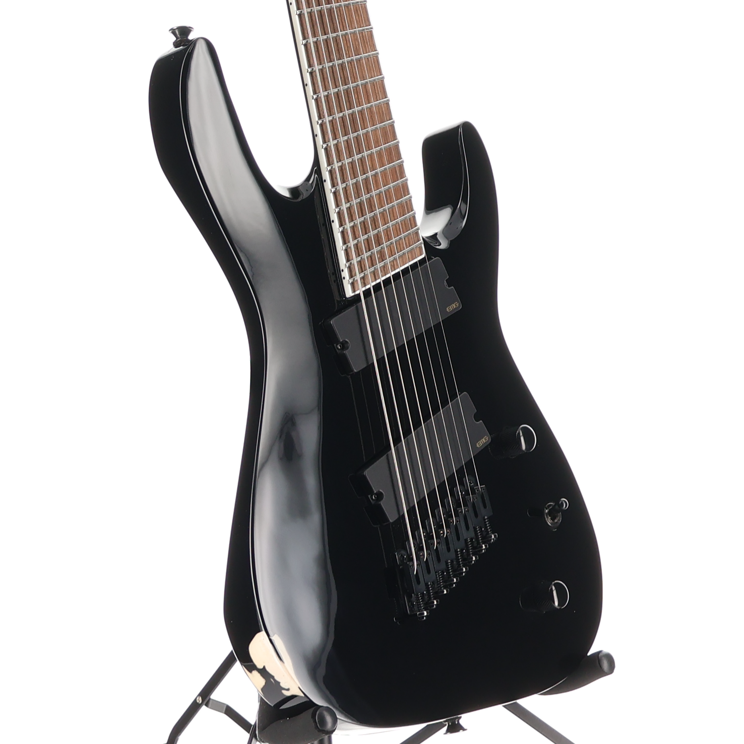 Jackson X Series Soloist Arch Top SLAT8 MS, Multi-Scale, Gloss Black, Fully Tested (K1) (12485)