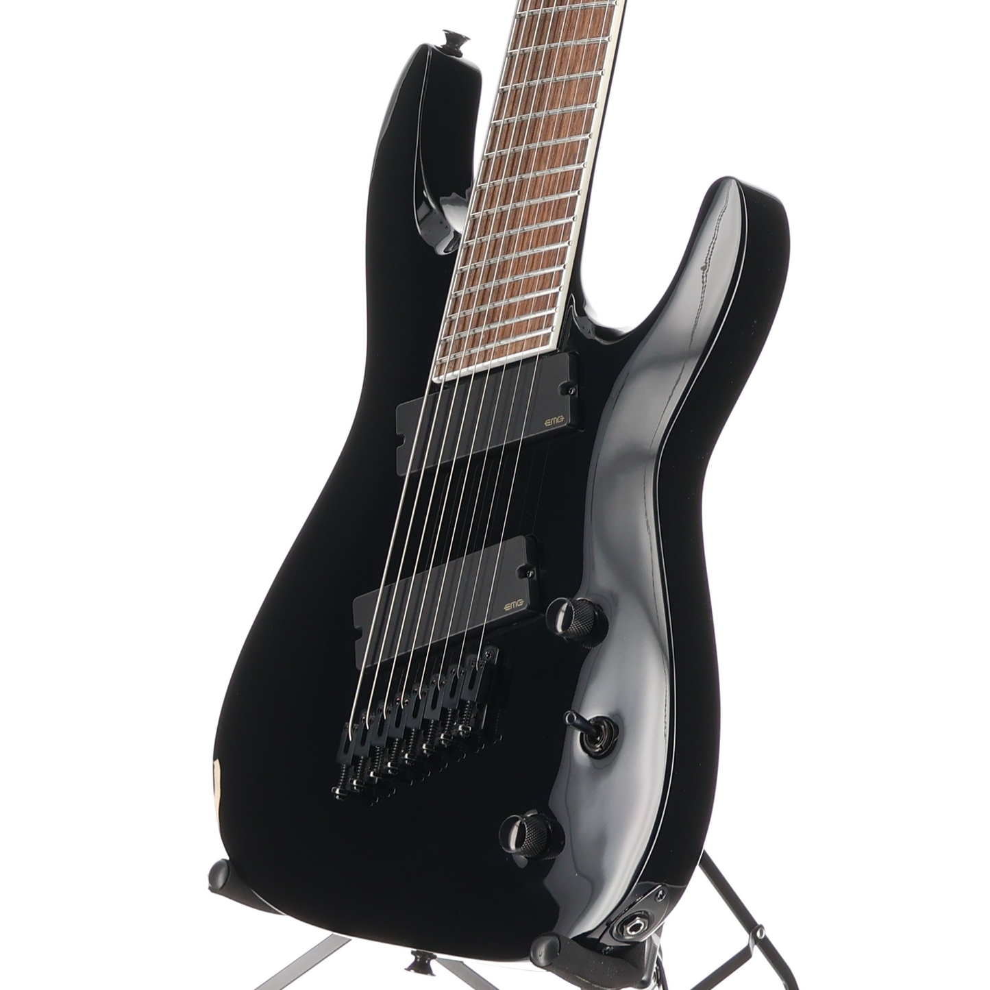 Jackson X Series Soloist Arch Top SLAT8 MS, Multi-Scale, Gloss Black, Fully Tested (K1) (12485)