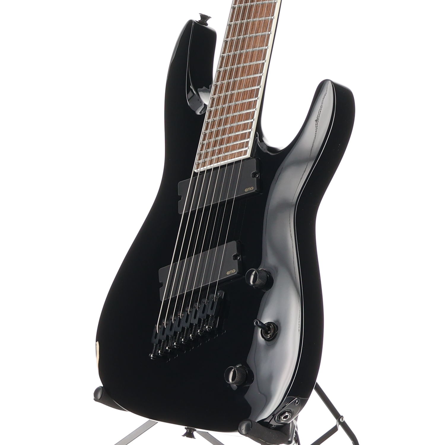 Jackson X Series Soloist Arch Top SLAT8 MS, Multi-Scale, Gloss Black, Fully Tested (K1) (12485)