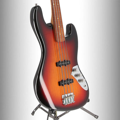 Jaco Pastorius Jazz Bass, Fretless, Pau Ferro Fingerboard, 3-Color Sunburst (RC1) (03569)