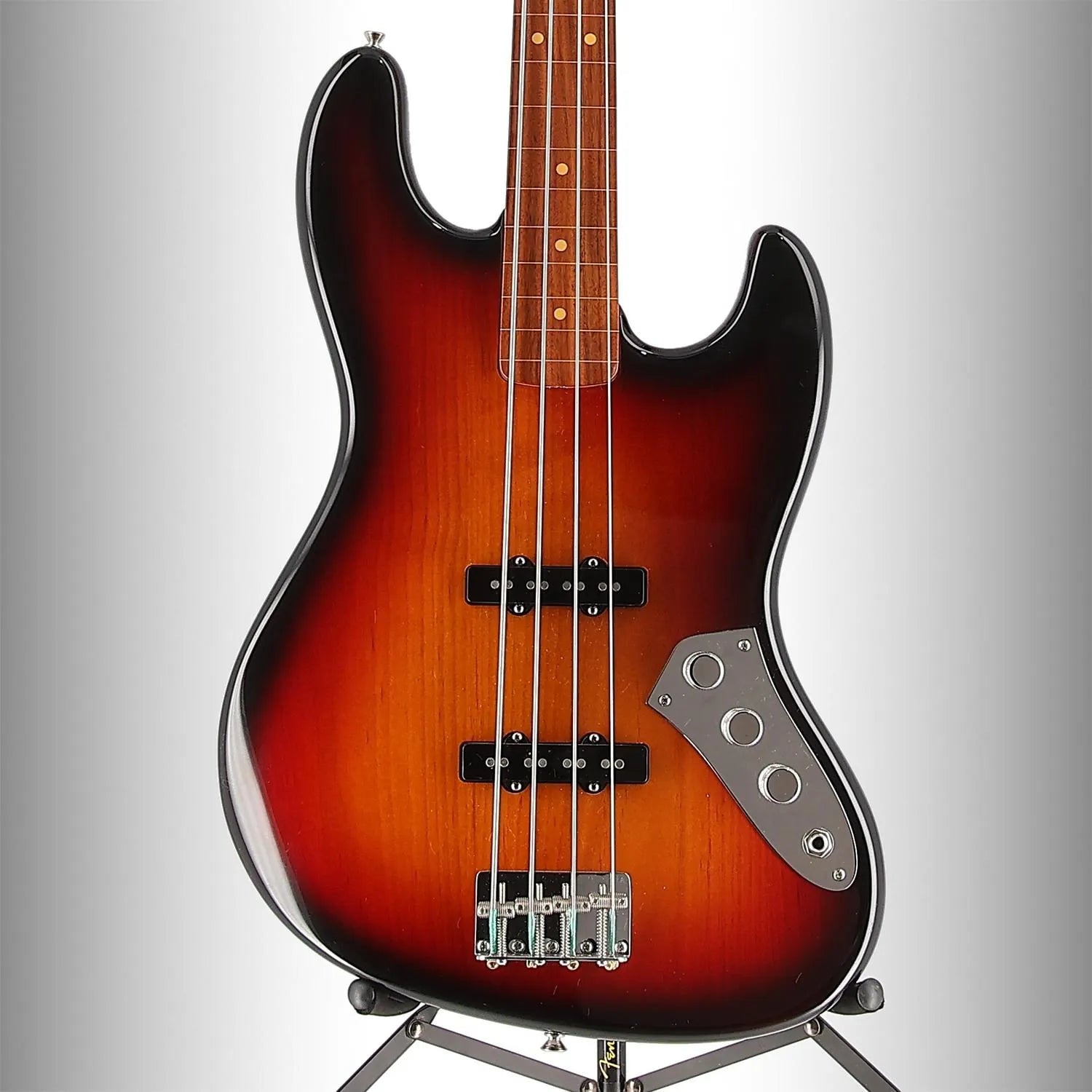Jaco Pastorius Jazz Bass, Fretless, Pau Ferro Fingerboard, 3-Color Sunburst (RC1) (03569)