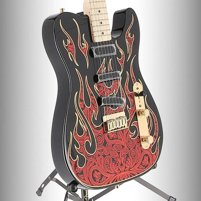 James Burton Telecaster, Maple Fingerboard, Red Paisley Flames (W6) (14469)