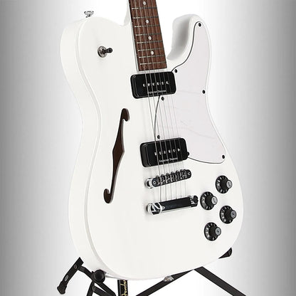 Jim Adkins JA-90 Telecaster Thinline, Laurel Fingerboard, White (Z4) (00238)