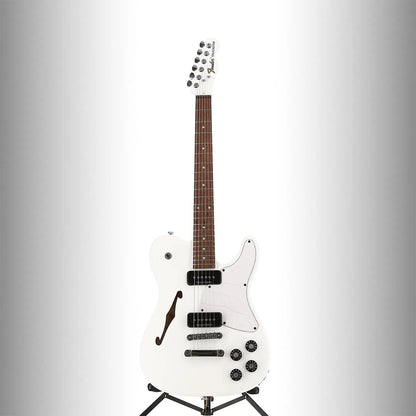 Jim Adkins JA-90 Telecaster Thinline, Laurel Fingerboard, White (Z4) (00238)