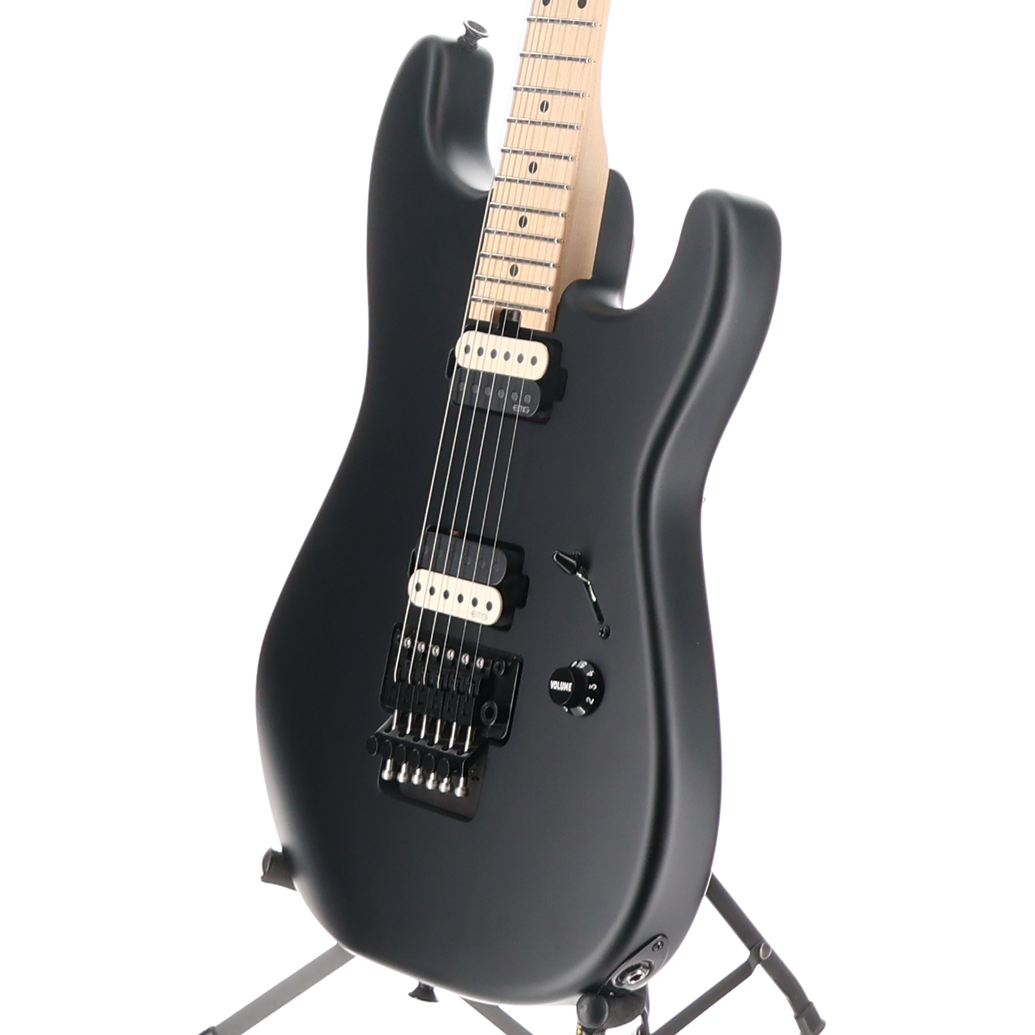 Jim Root Signature Pro-Mod San Dimas Style 1 HH FR M, Maple Fingerboard, Satin Black (D13) (05872)