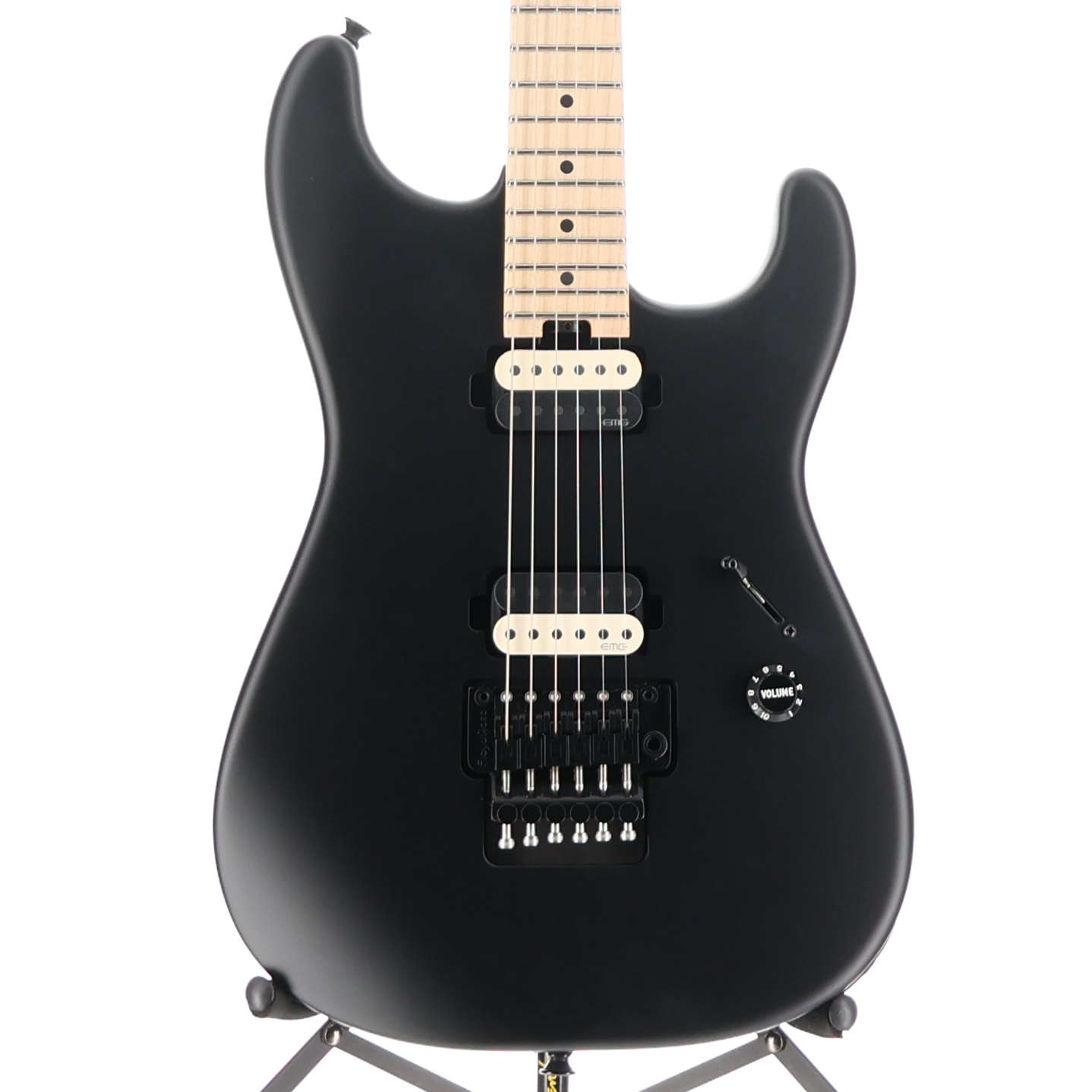 Jim Root Signature Pro-Mod San Dimas Style 1 HH FR M, Maple Fingerboard, Satin Black (D13) (05872)
