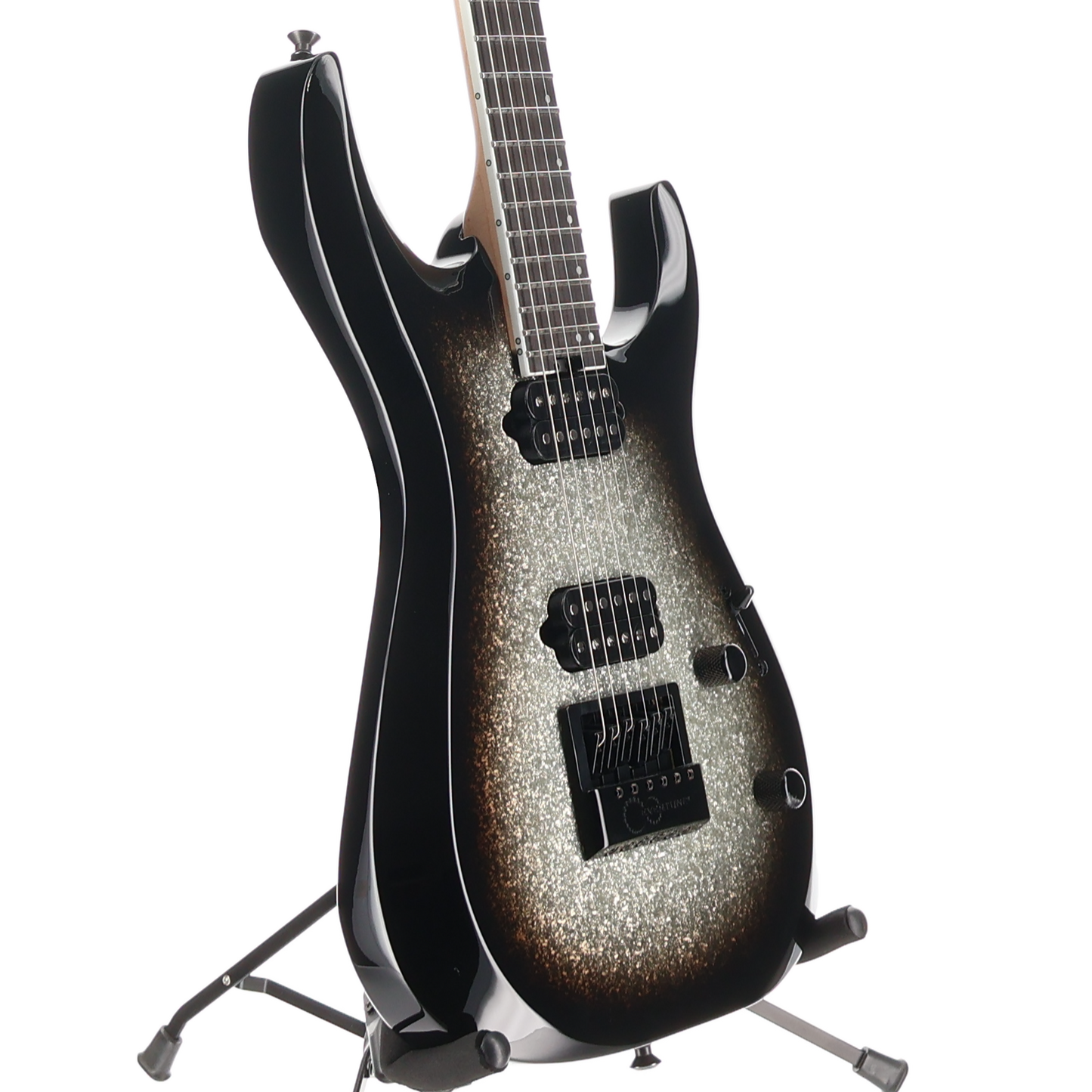 Jackson Pro Plus Series DK Modern EVTN6, Ebony Fingerboard, Silver Sparkle (AA8) (01188)