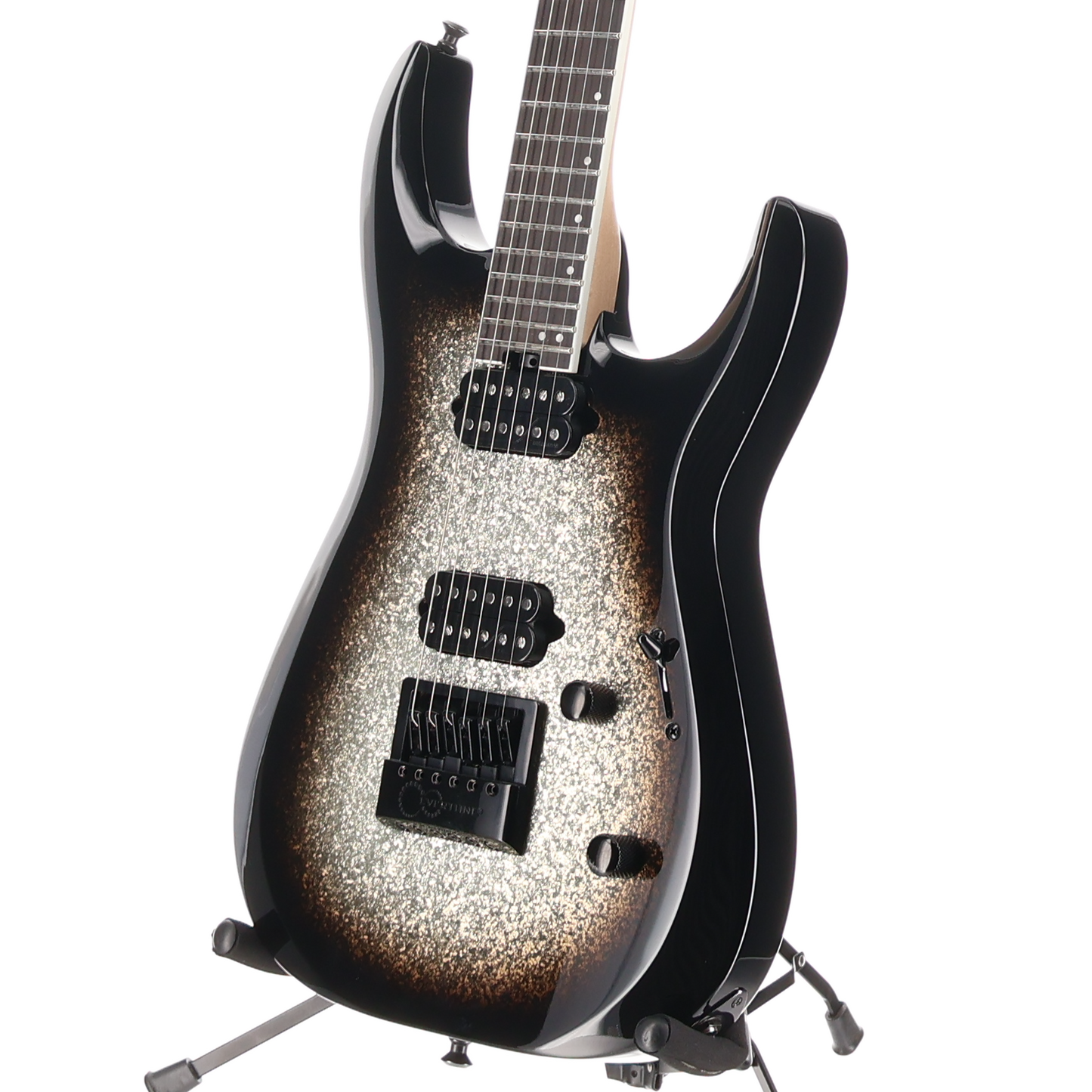 Jackson Pro Plus Series DK Modern EVTN6, Ebony Fingerboard, Silver Sparkle (AA8) (01188)