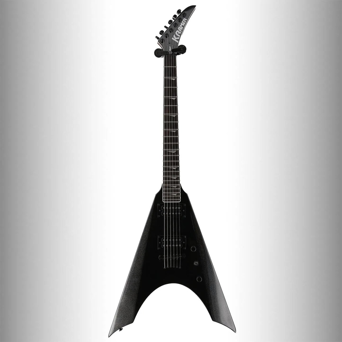Kramer Nite-V Plus (String-through) - Jet Black Metallic (L9) (99012)