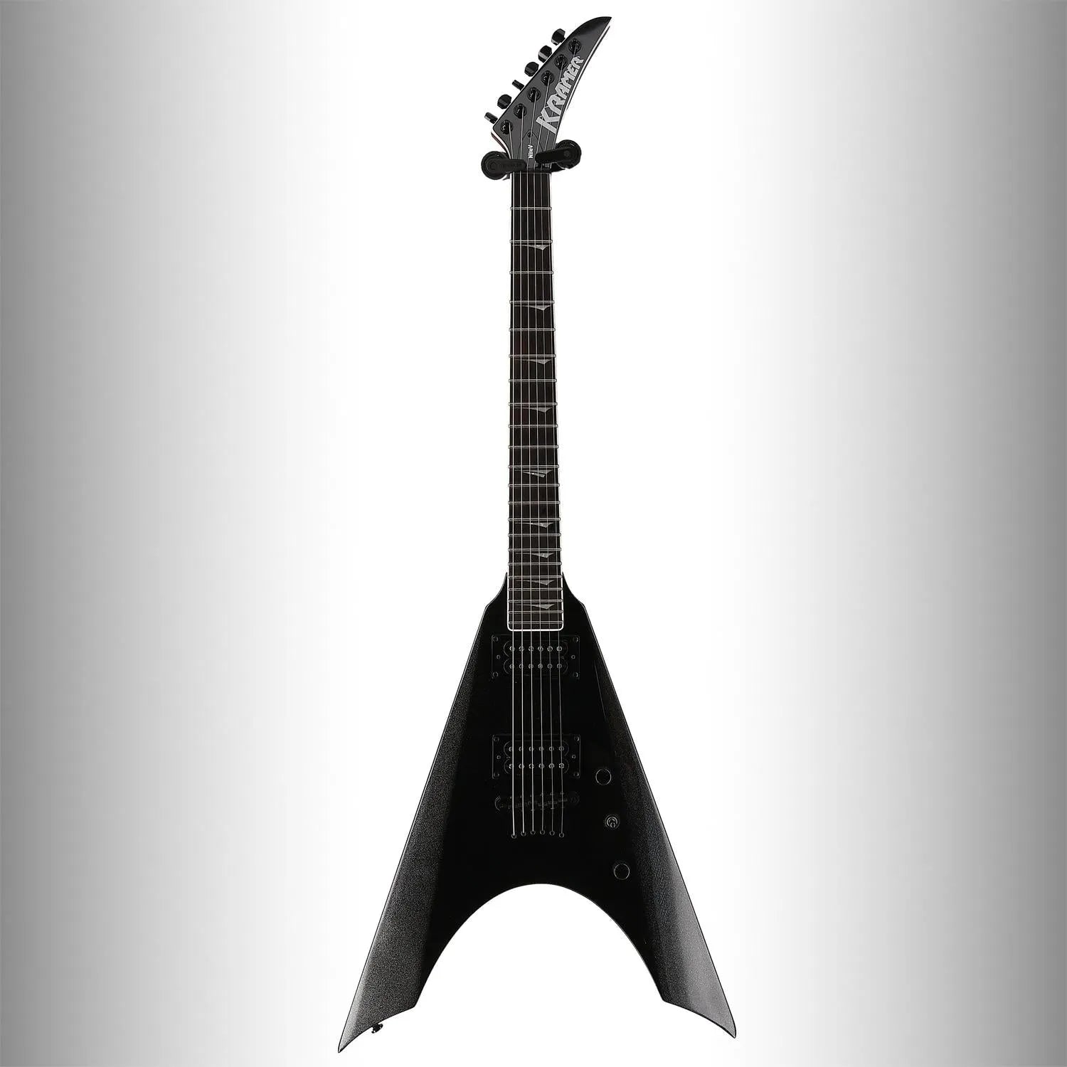 Kramer Nite-V Plus (String-through) - Jet Black Metallic (L9) (99012)