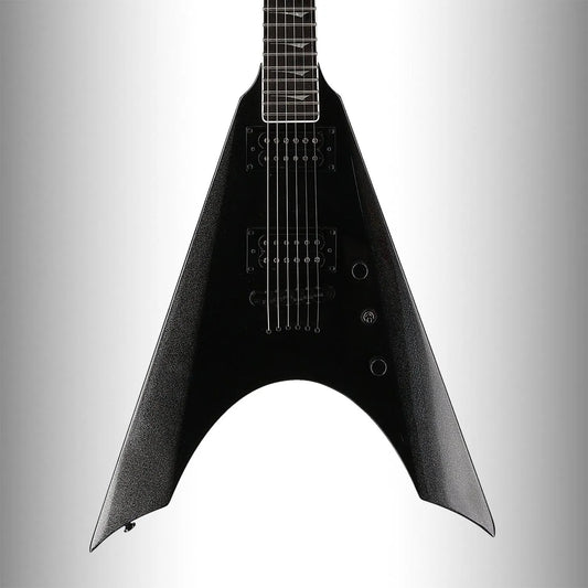 Kramer Nite-V Plus (String-through) - Jet Black Metallic (L9) (99012)