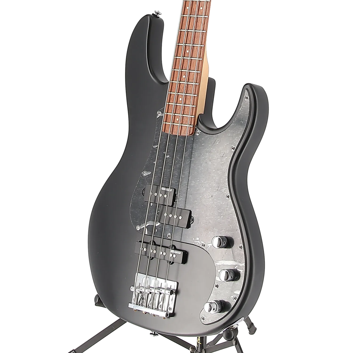 LTD AP-204 Electric Bass Guitar Satin Black Black Pickguard (EB6) (10811)