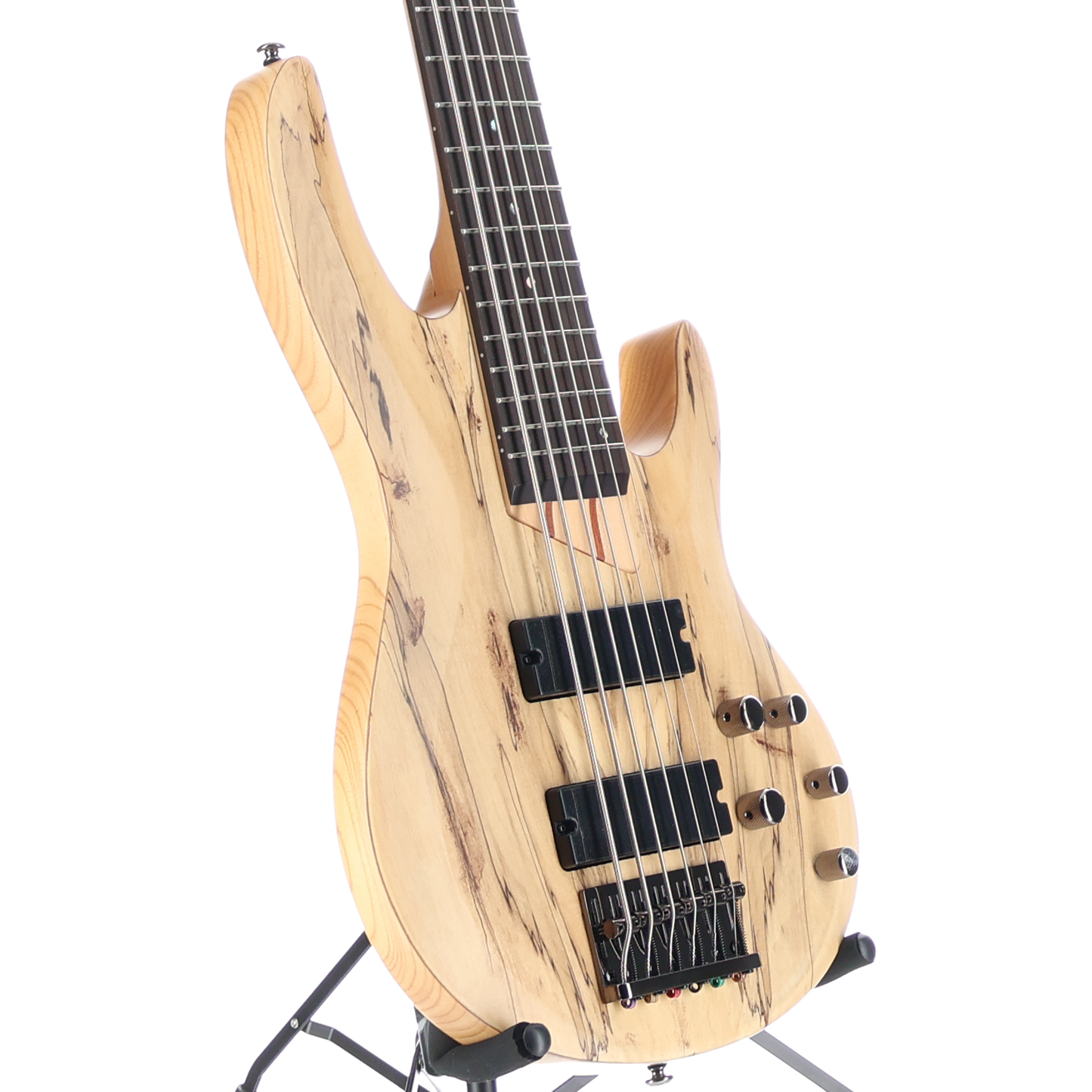 LTD B-206 SM 6 String Bass - Natural Spalted Maple Top Satin (Q12) (11909)